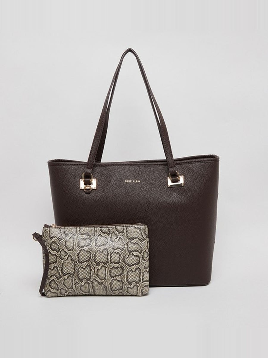 Textured Tote Bag Set