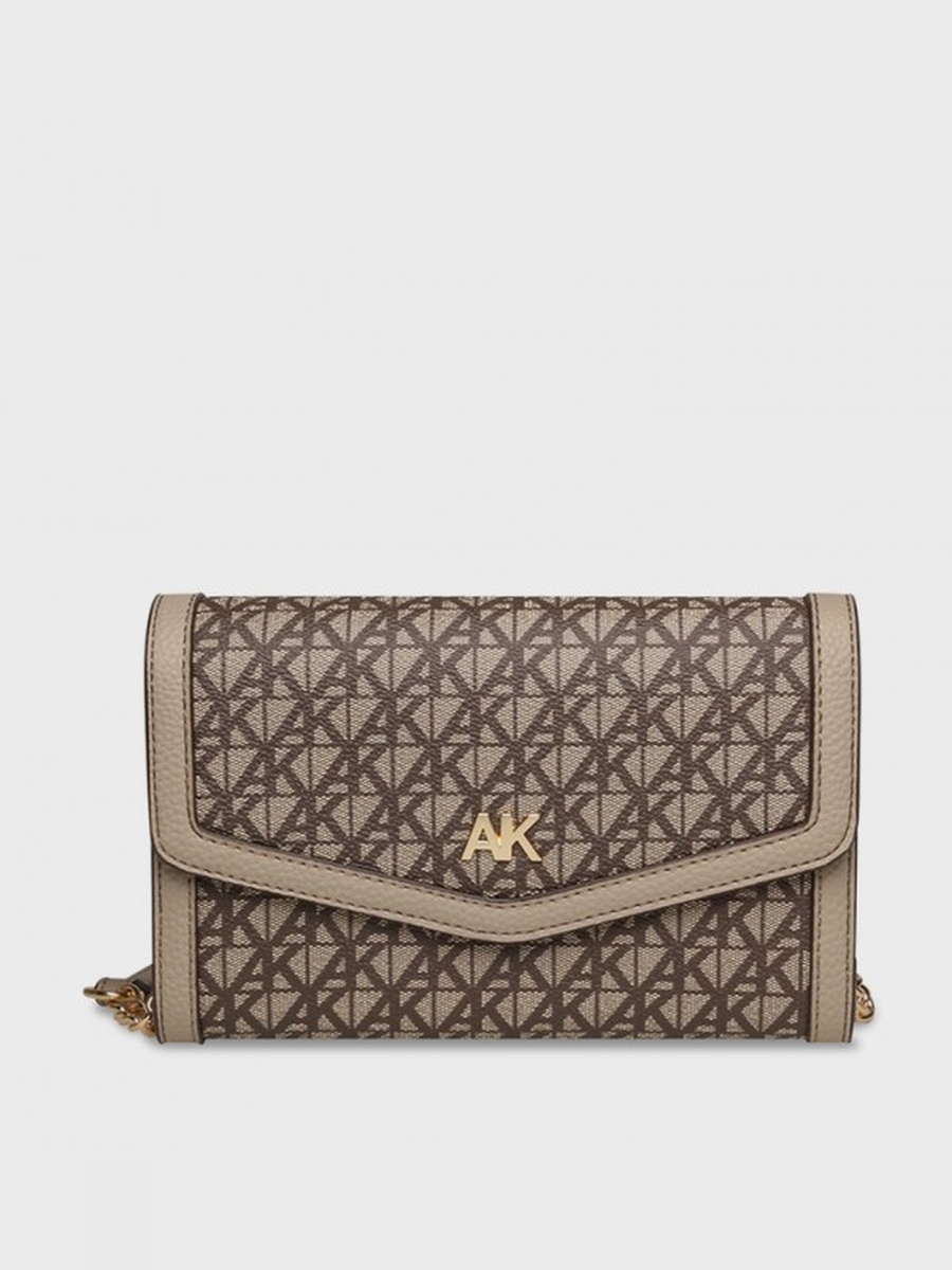 Monogram Patterned Flap Crossbody Bag
