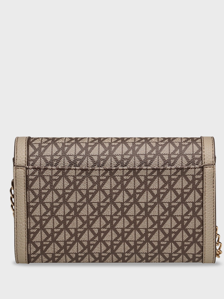 Monogram Patterned Flap Crossbody Bag