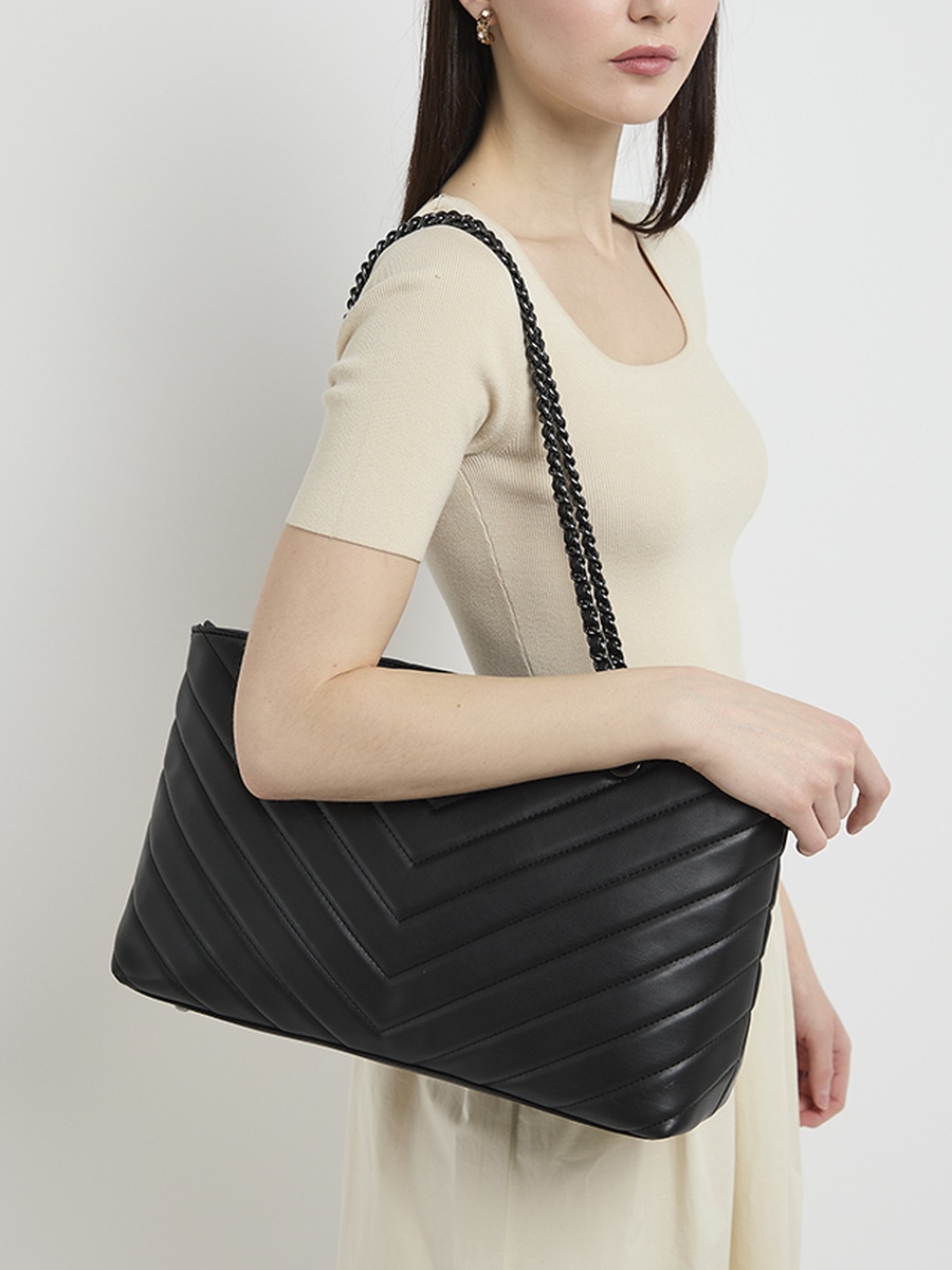 Logo Detail Puffer Convertible Shoulder Bag
