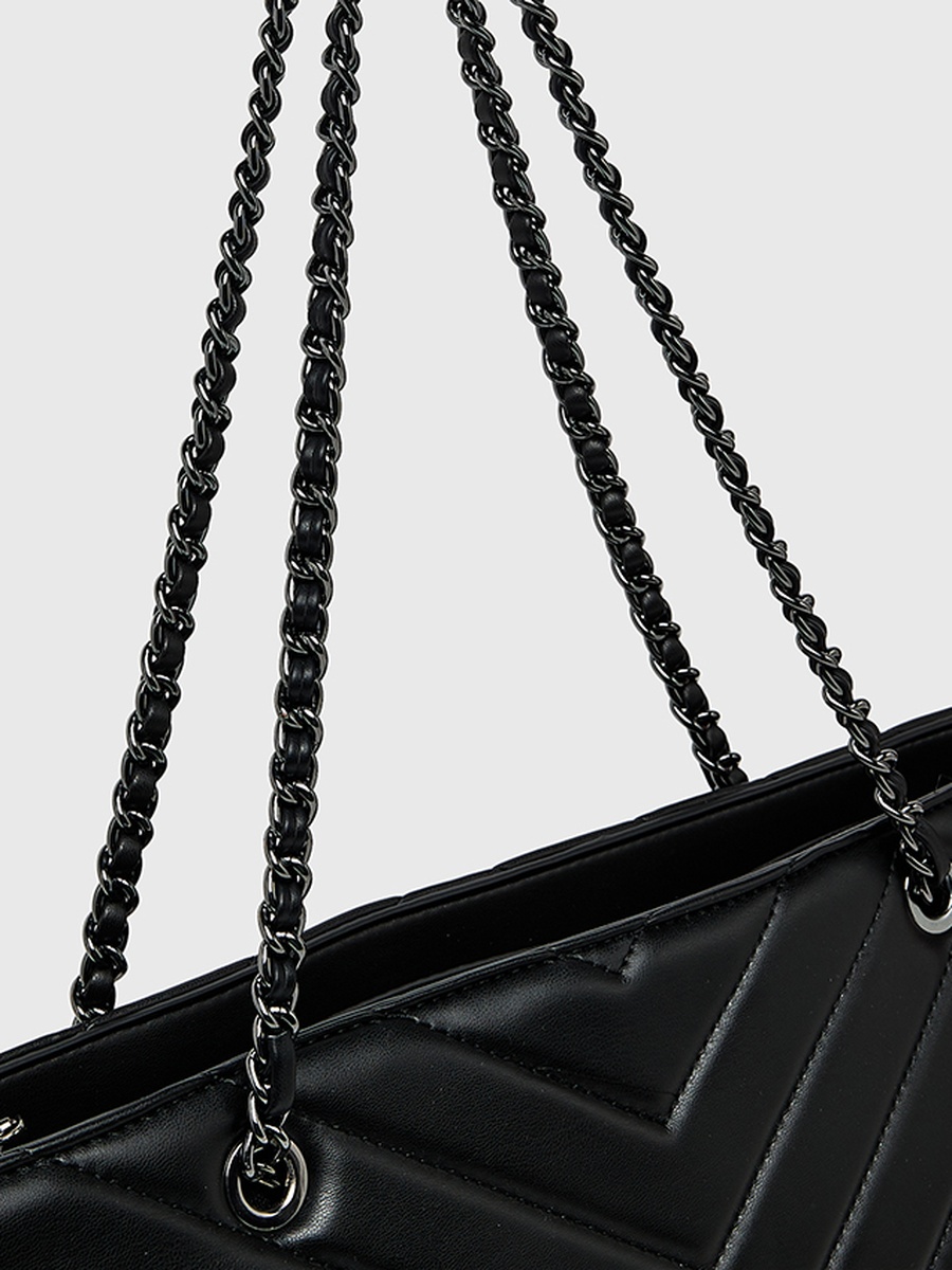 Logo Detail Puffer Convertible Shoulder Bag