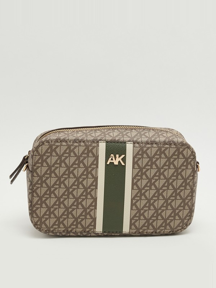 Monogram Patterned Zippered Camera Bag