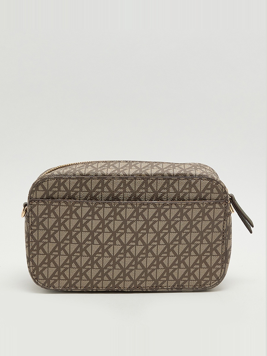 Monogram Patterned Zippered Camera Bag