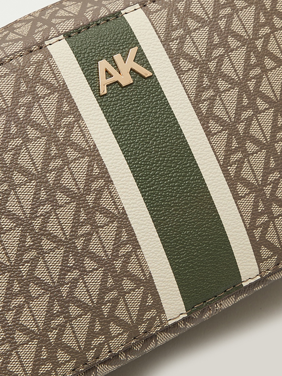 Monogram Patterned Zippered Camera Bag