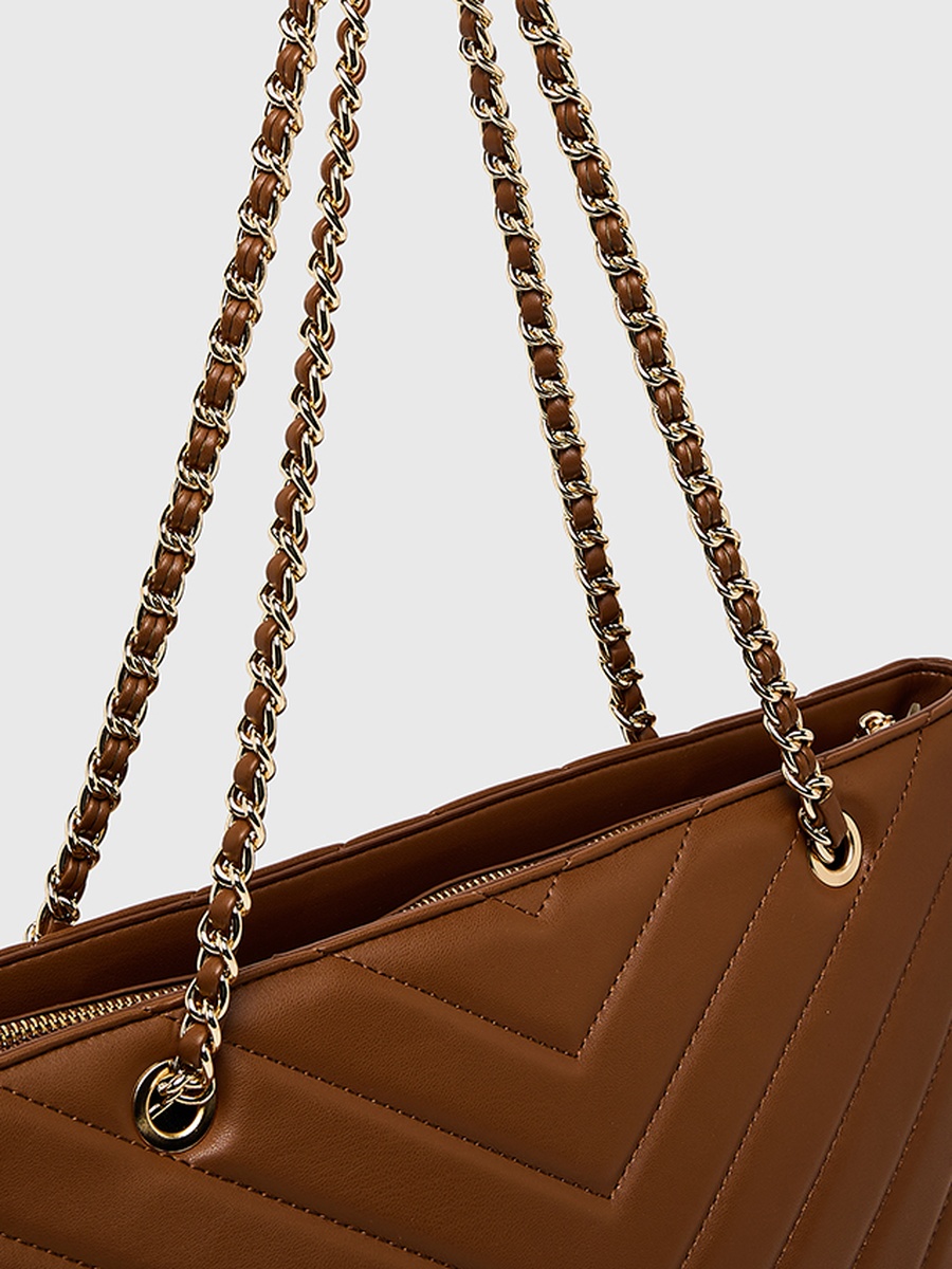 Logo Detail Puffer Convertible Shoulder Bag