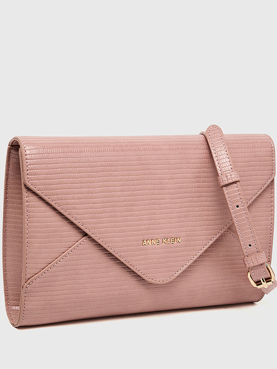 Croc Textured Flap Clutch