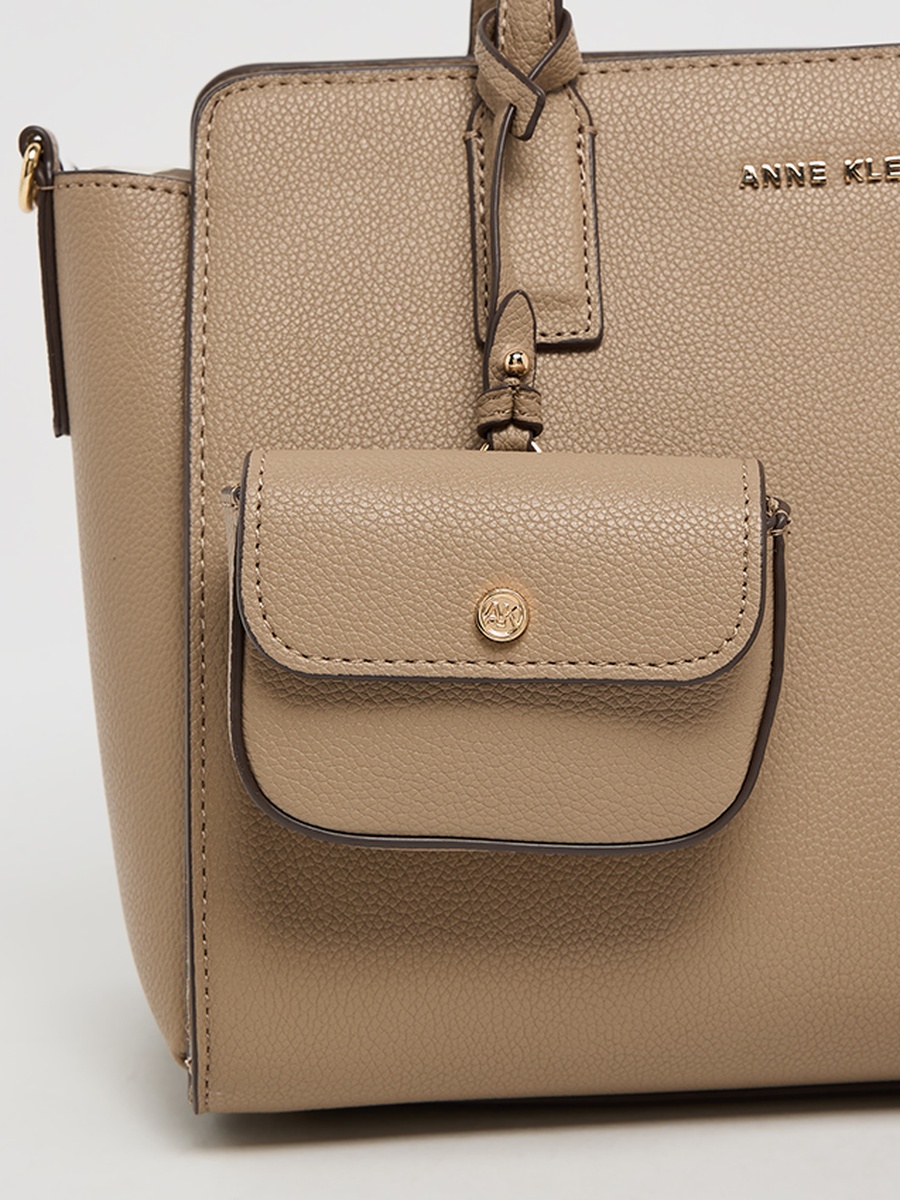 Textured Scarf Detail Satchel Bag