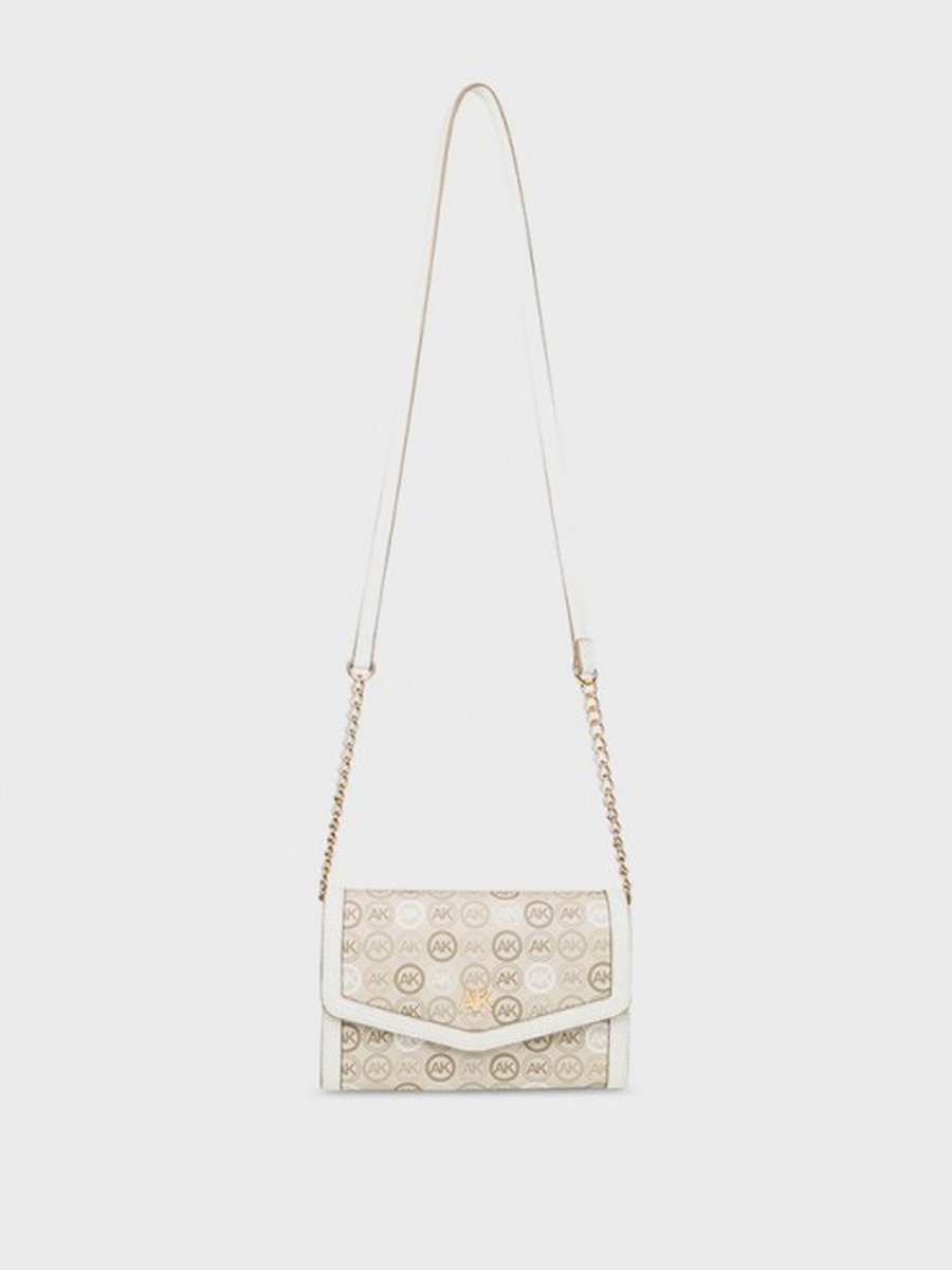 Monogram Patterned Flap Crossbody Bag