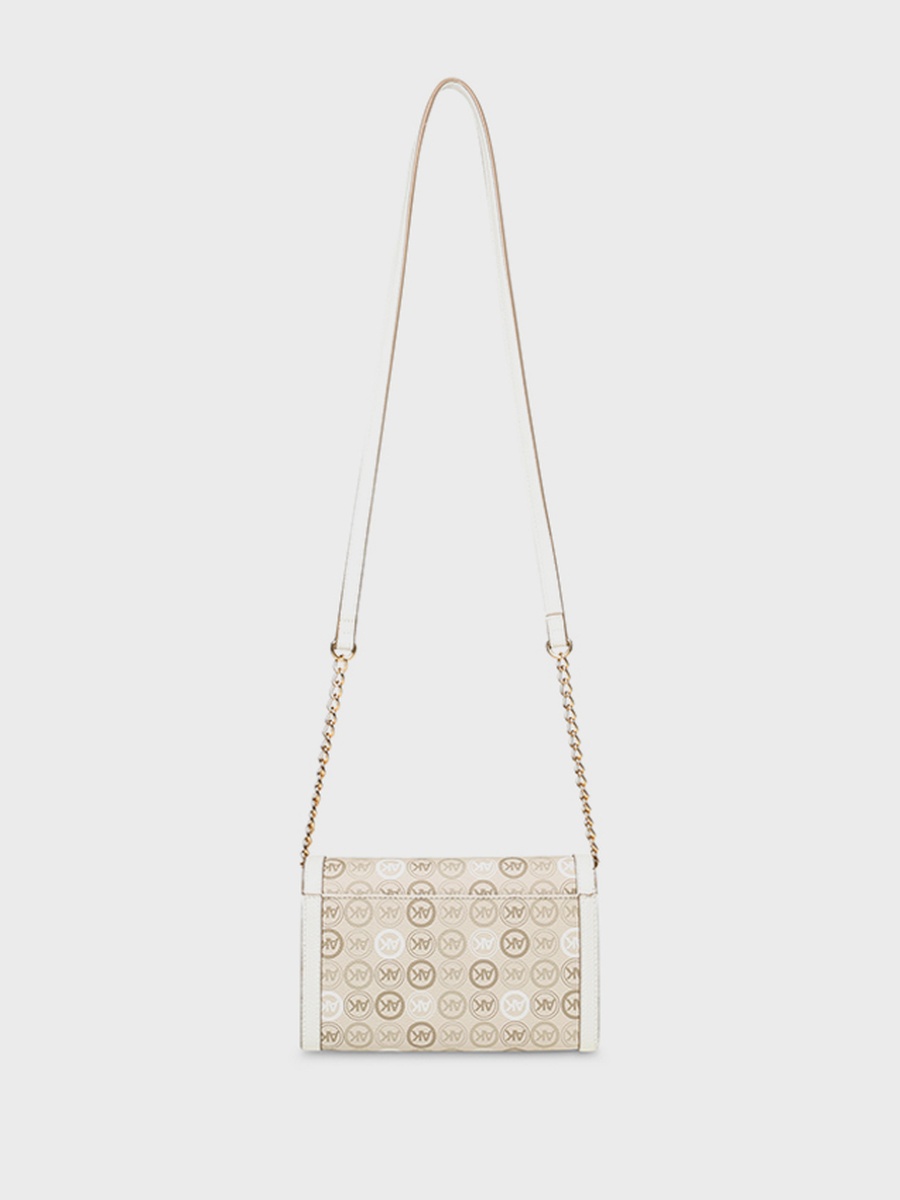 Monogram Patterned Flap Crossbody Bag