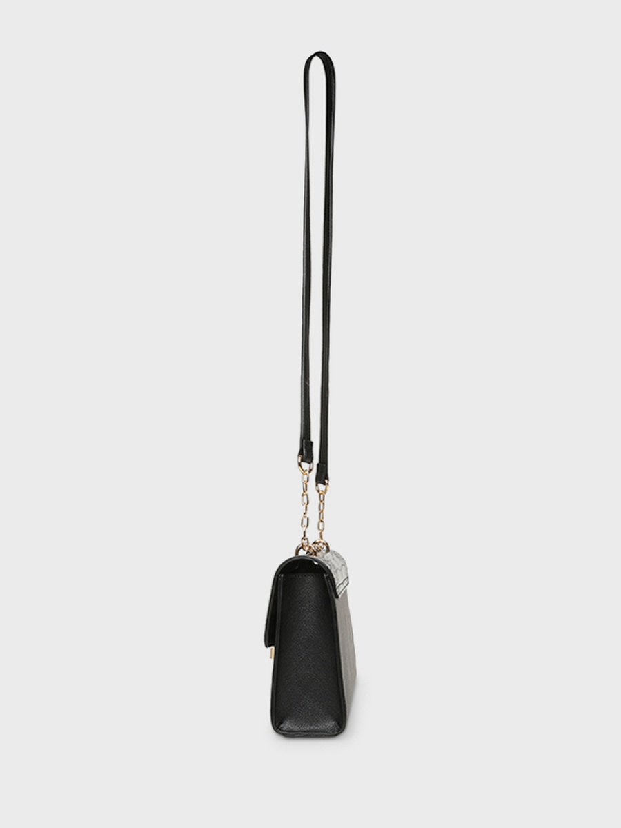 Croc Textured Convertible Crossbody Bag
