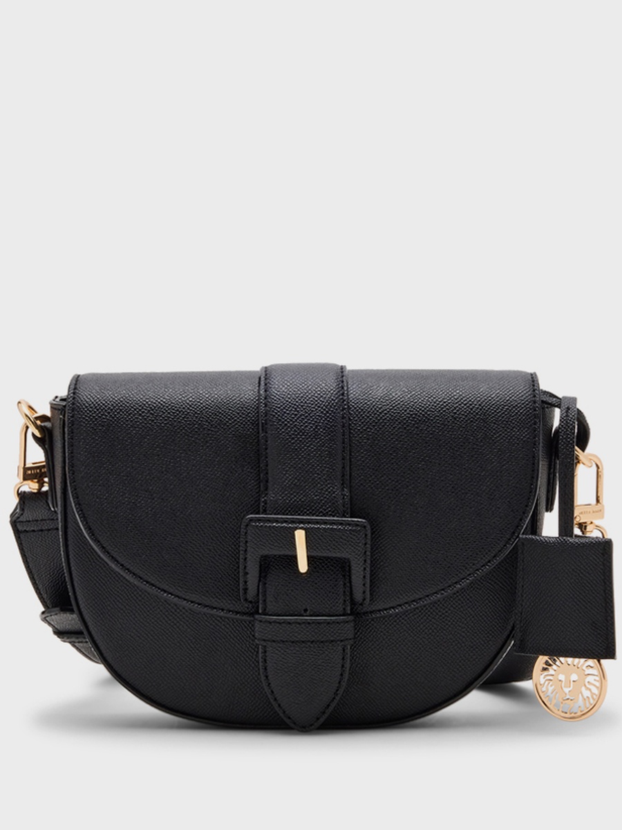 Textured Flap Crossbody Bag