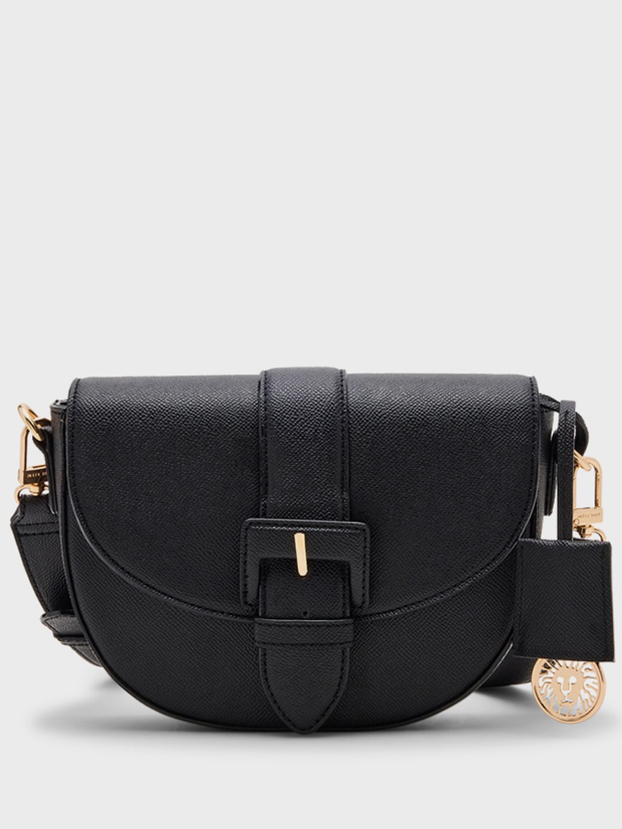 Textured Flap Crossbody Bag