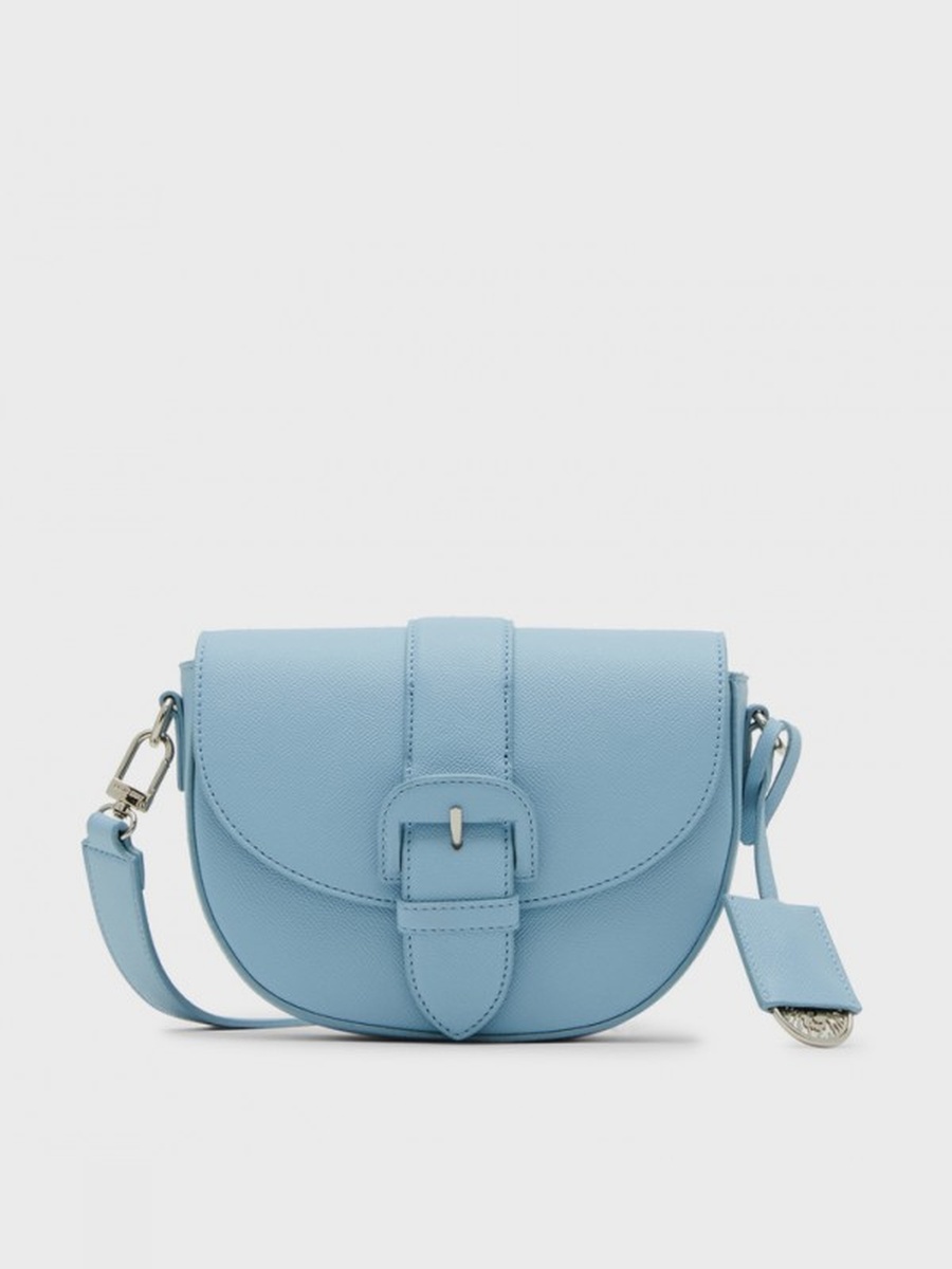 Textured Flap Crossbody Bag