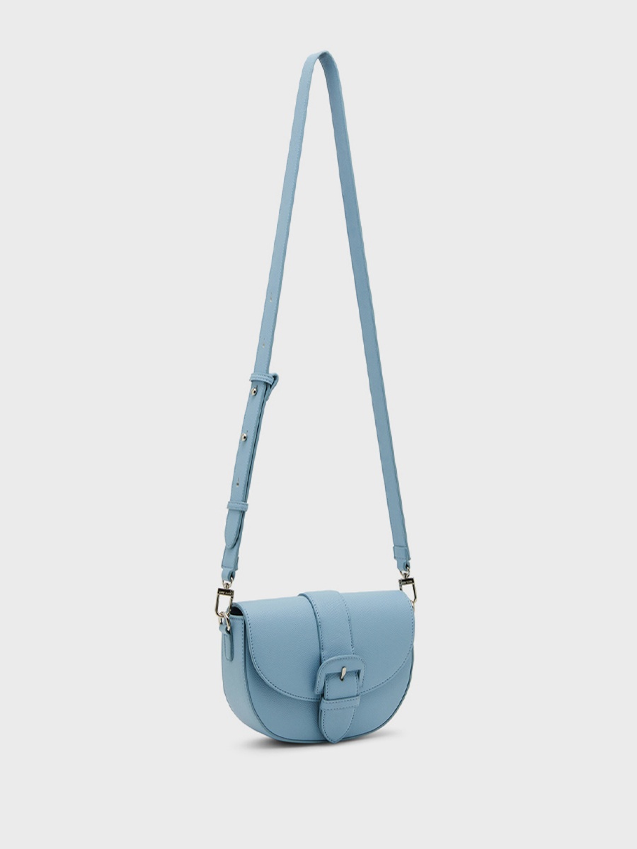 Textured Flap Crossbody Bag