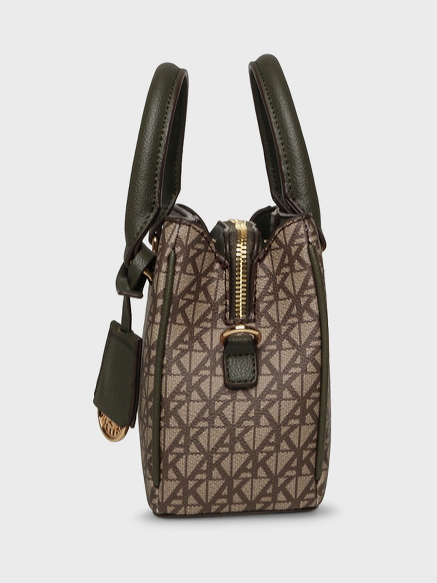 Monogram Patterned Satchel Bag