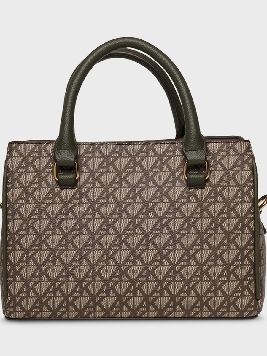 Monogram Patterned Satchel Bag