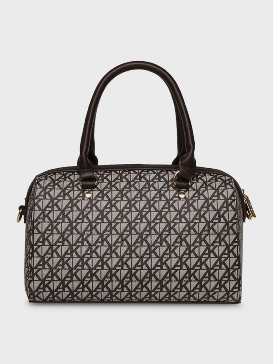 Monogram Patterned Satchel Bag