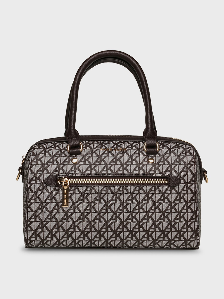 Monogram Patterned Satchel Bag