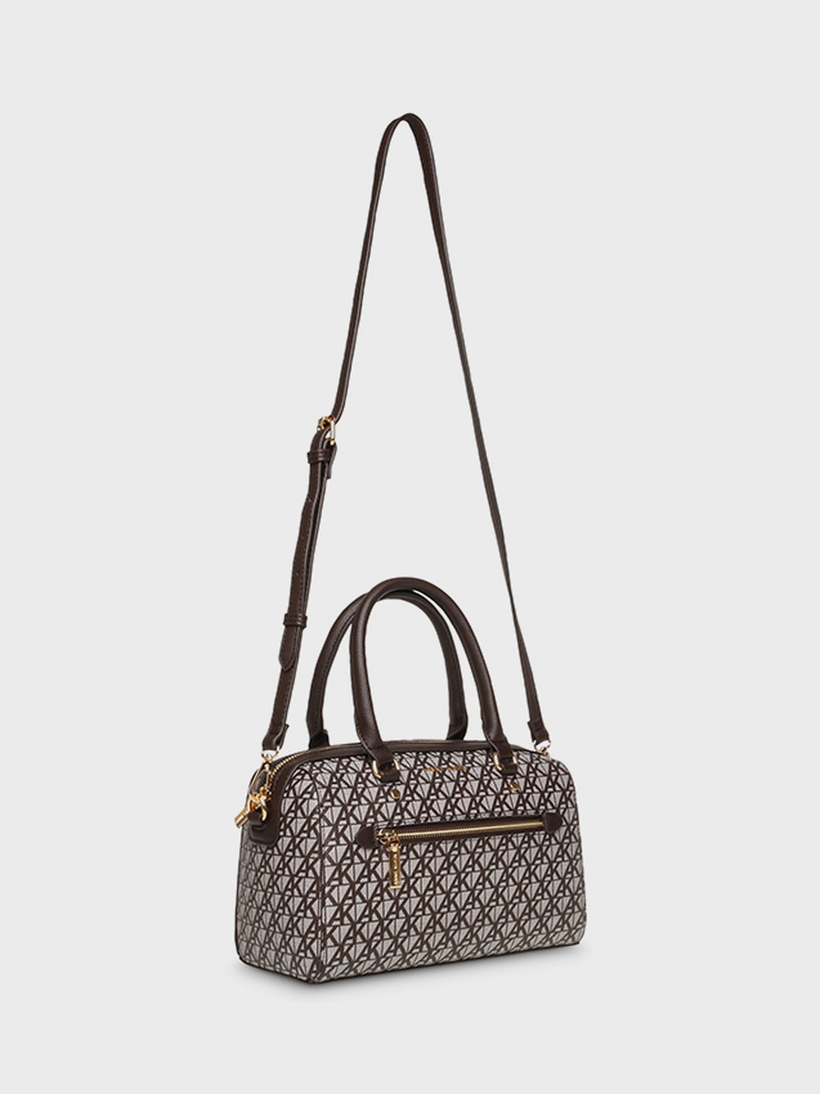 Monogram Patterned Satchel Bag