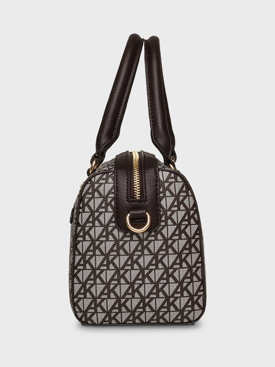 Monogram Patterned Satchel Bag