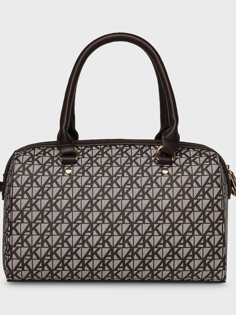 Monogram Patterned Satchel Bag