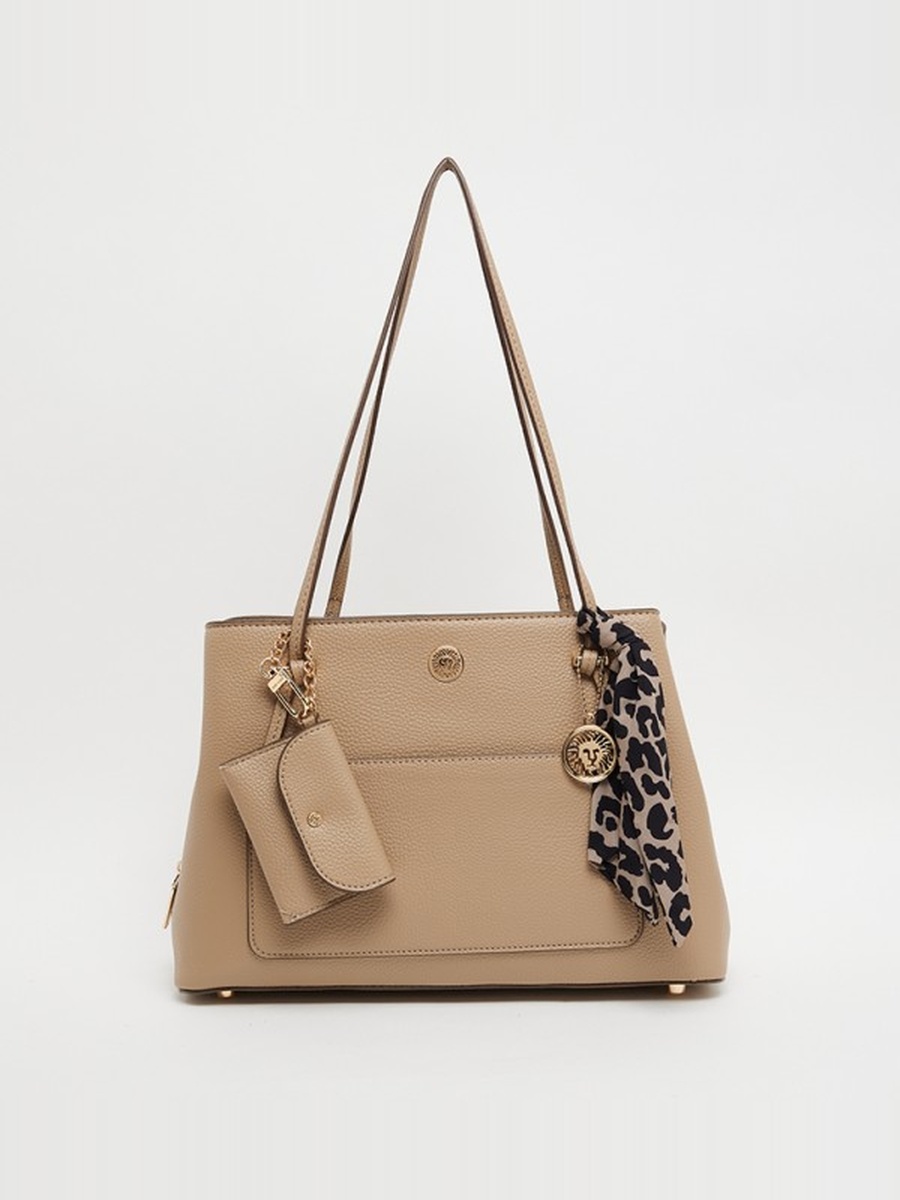 Textured Satchel Bag