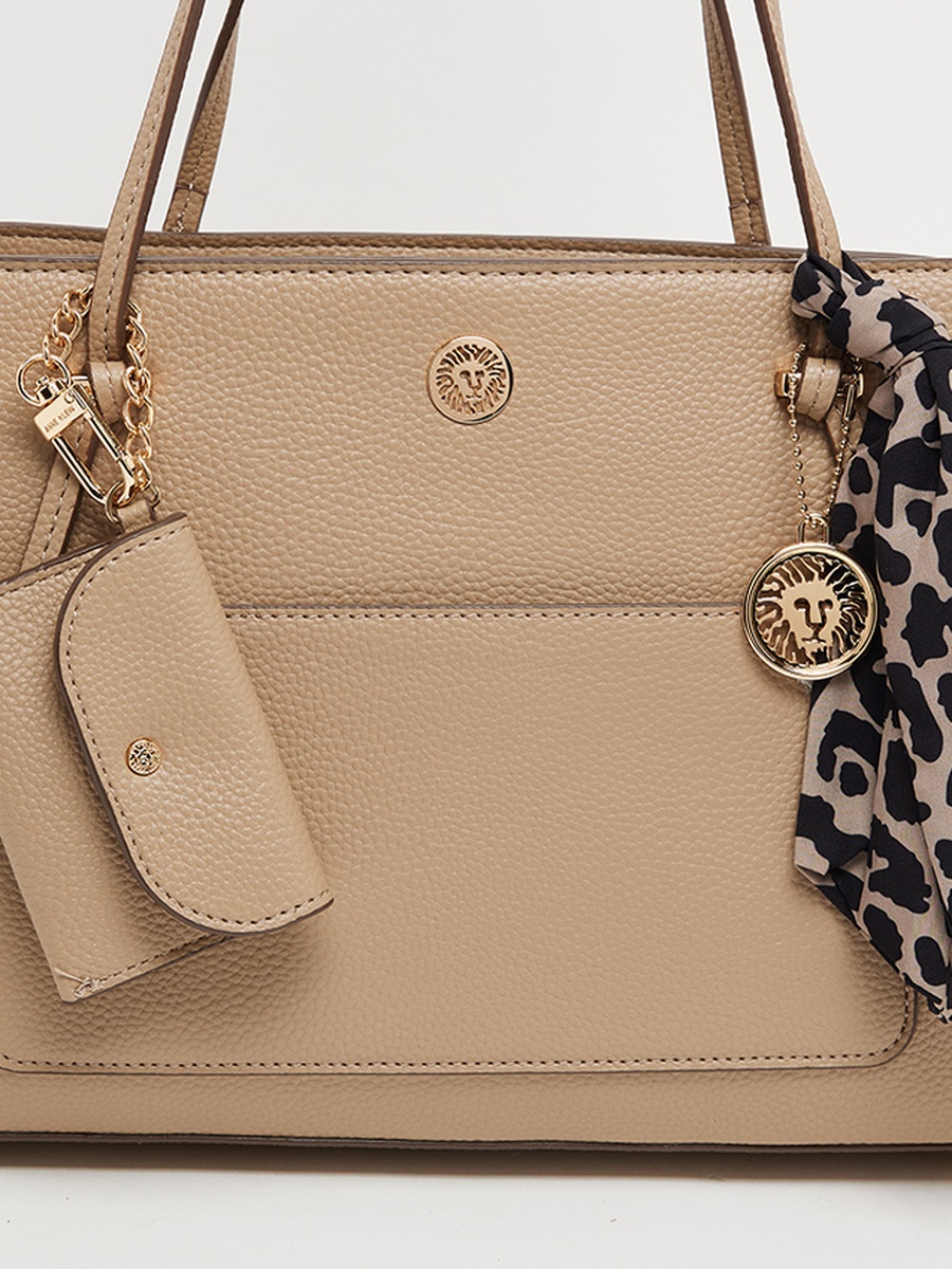 Textured Satchel Bag