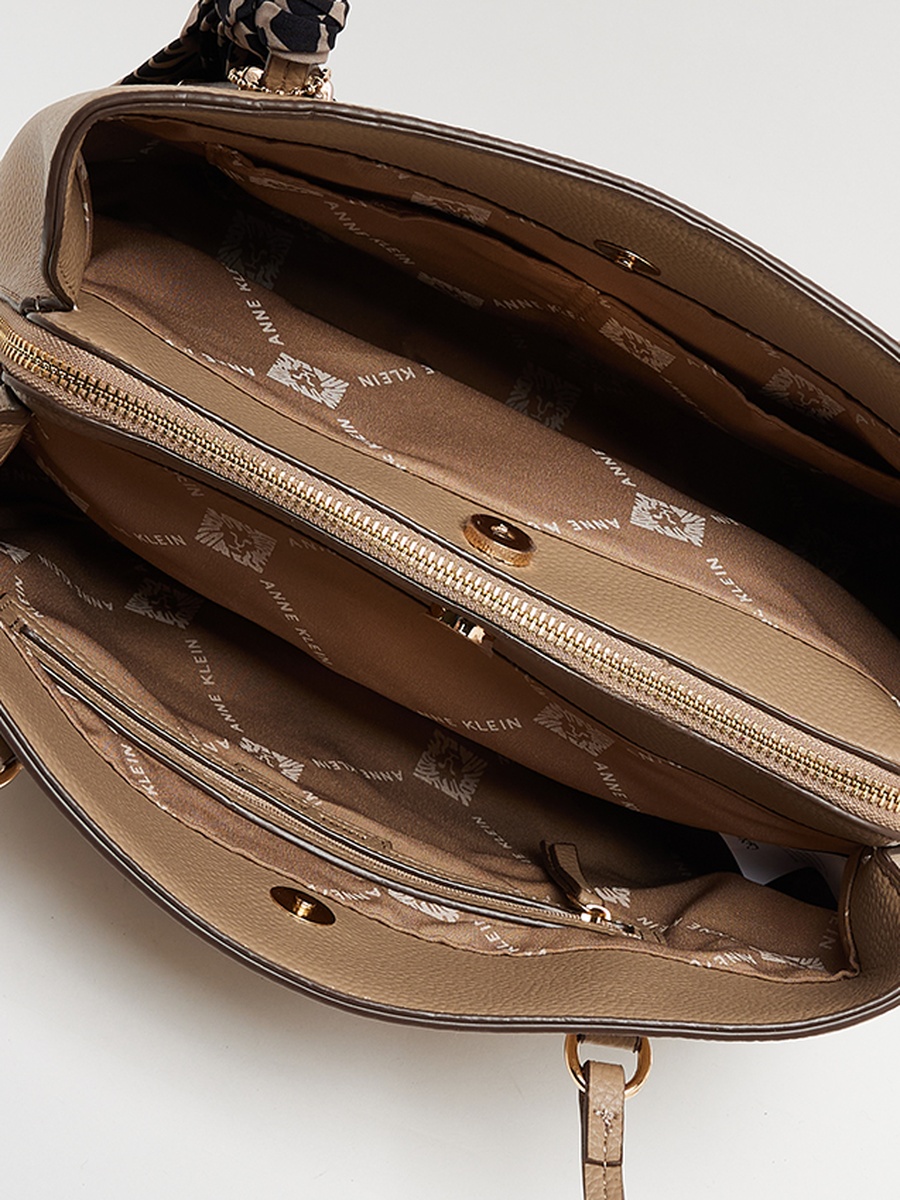 Textured Satchel Bag