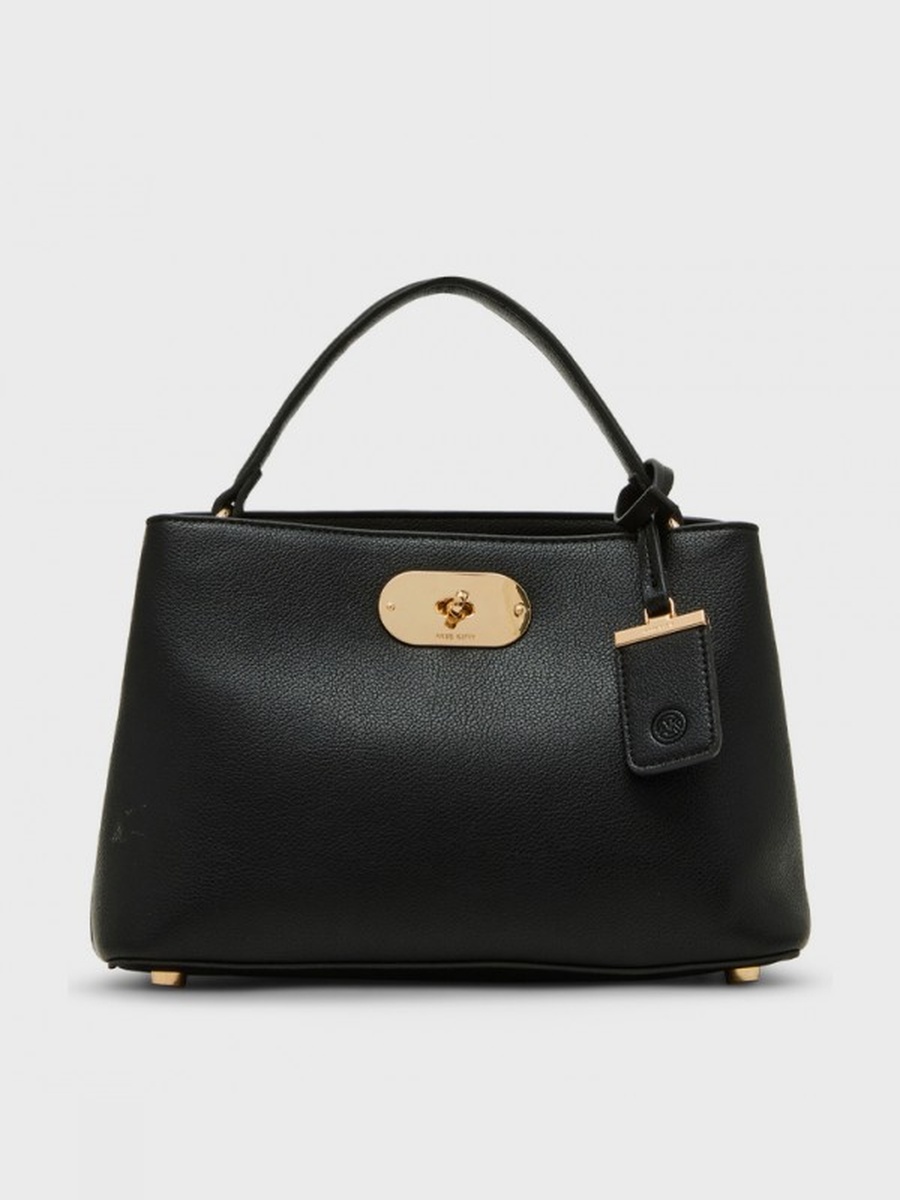 Textured Twist-Lock Handheld Bag