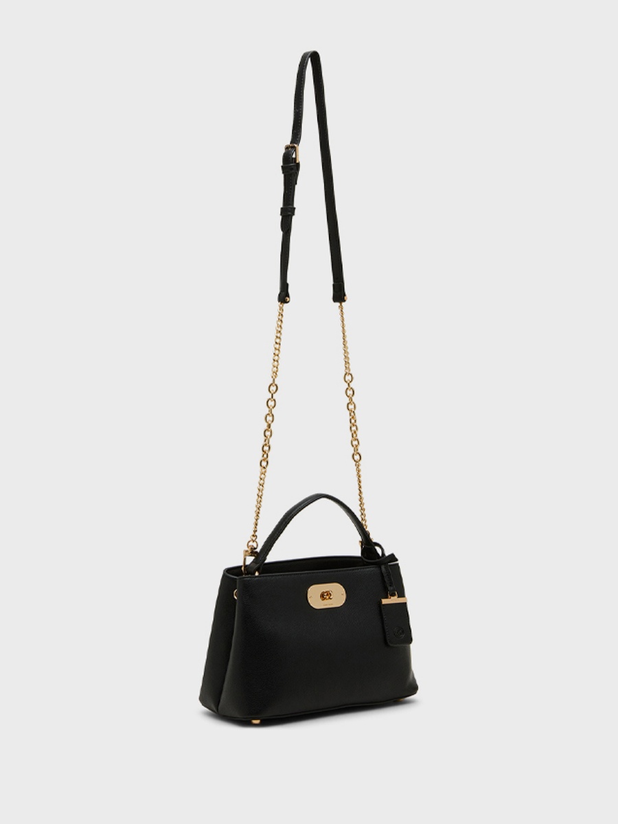 Textured Twist-Lock Handheld Bag