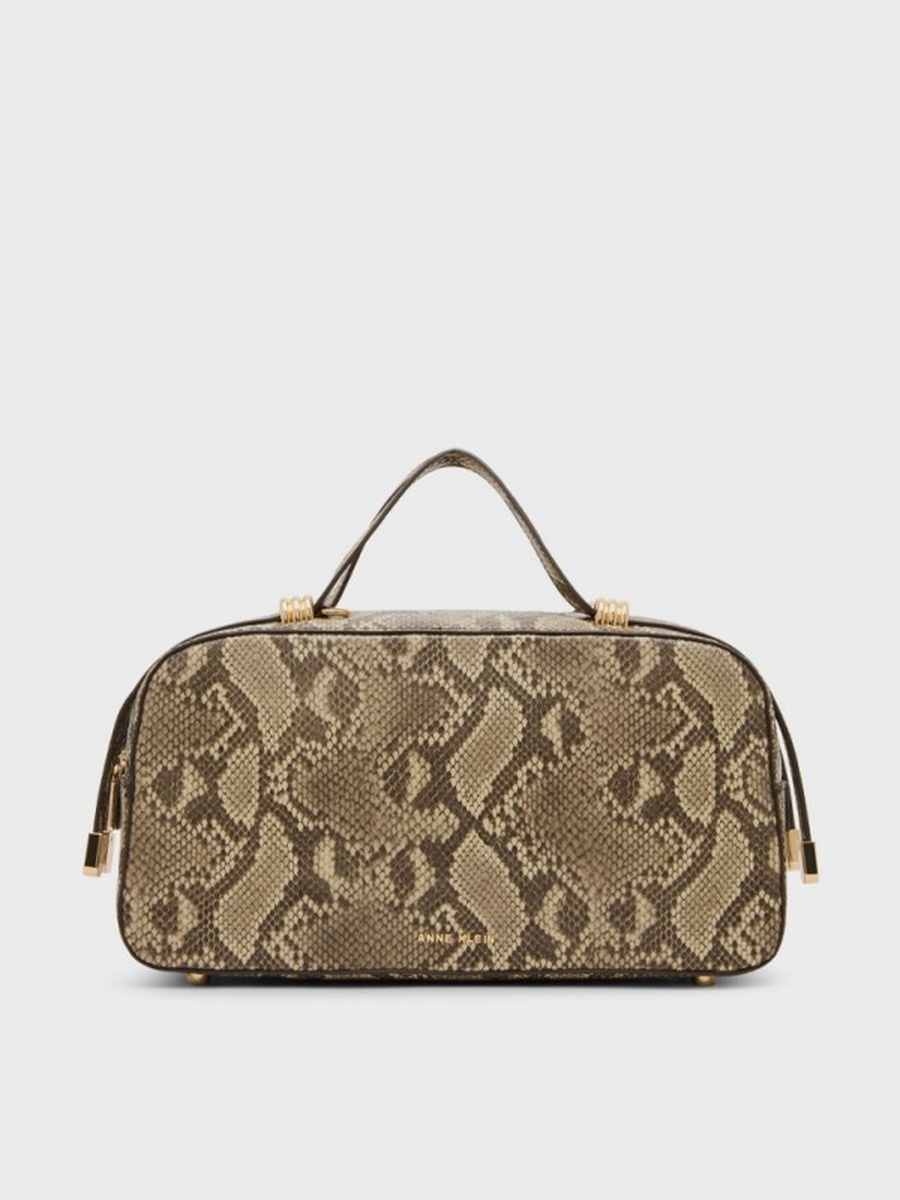 Snake Patterned Handheld Bag