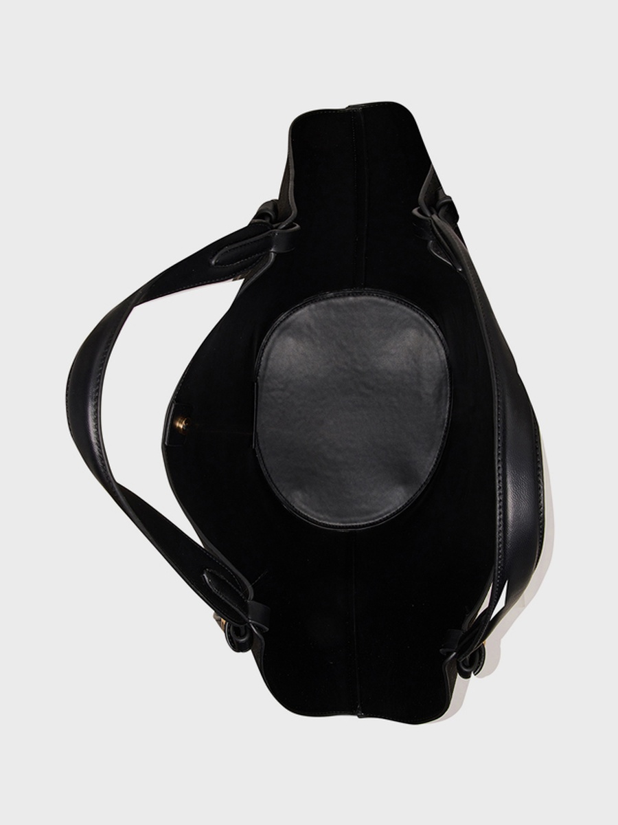 Solid Shoulder Bag with Purse