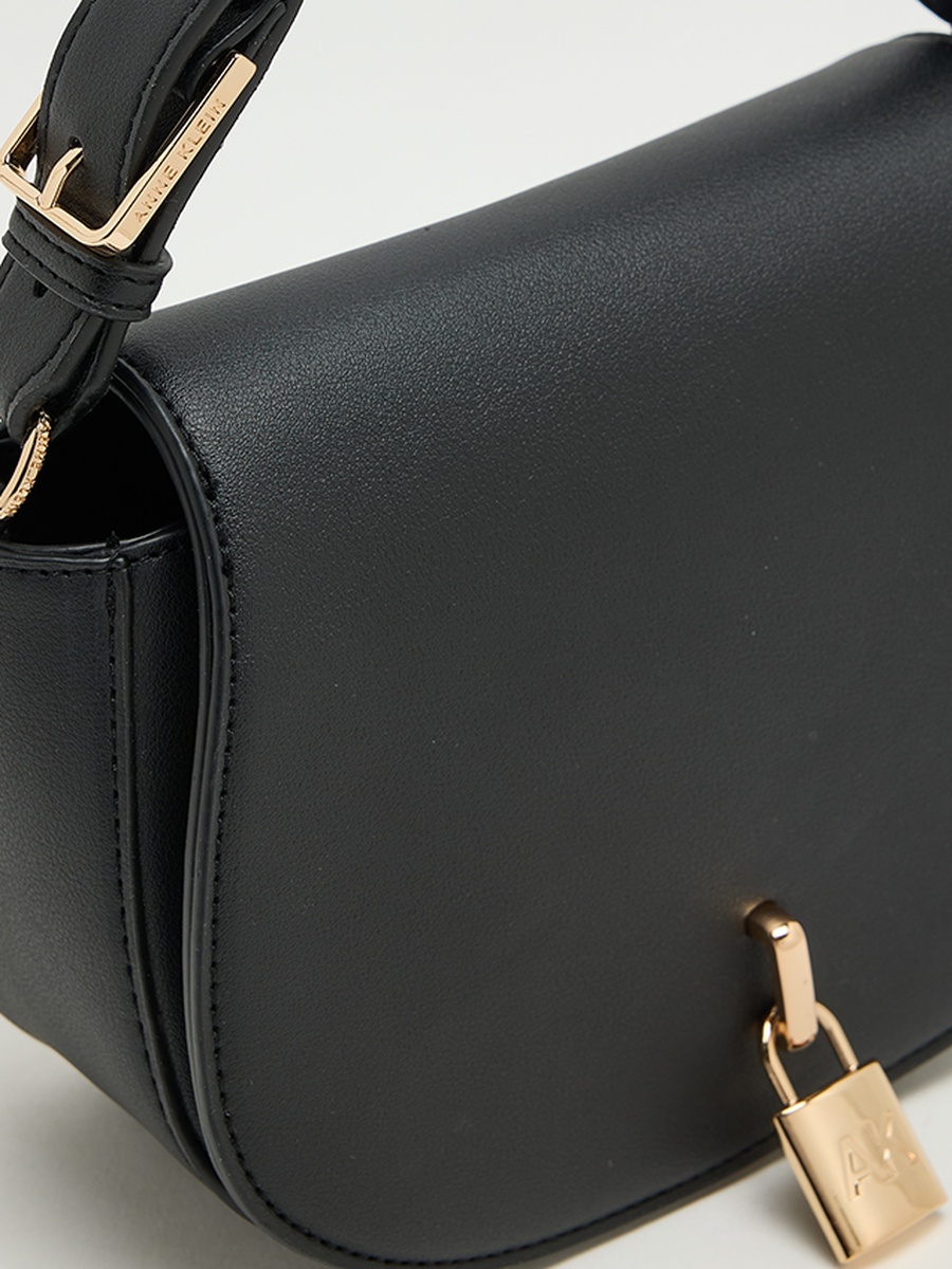 Logo Detail Scarf Detail Flap Shoulder Bag