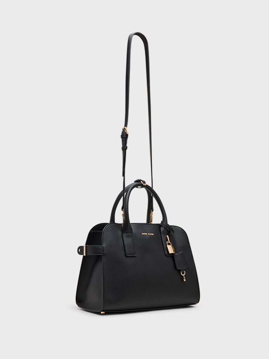 Logo Detail Satchel Bag with Purse
