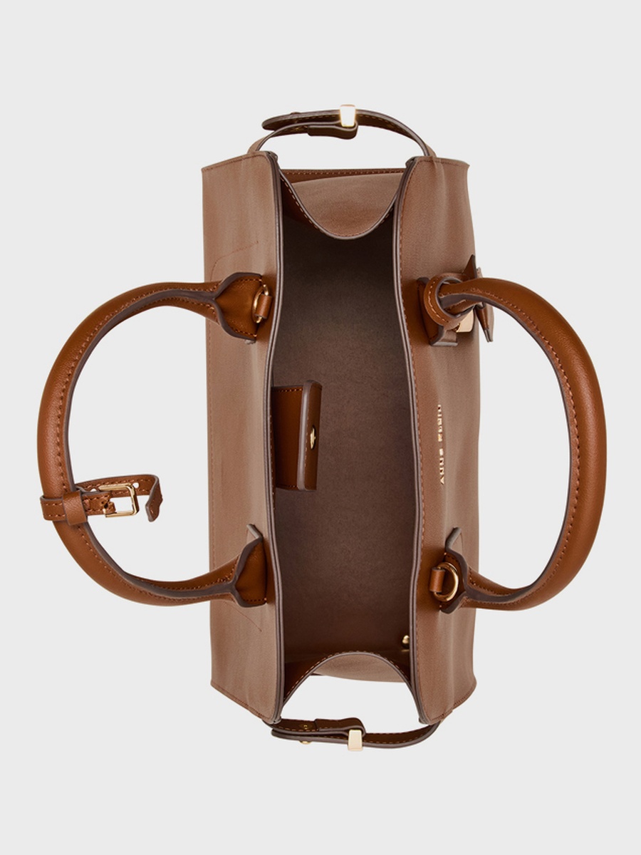 Logo Detail Satchel Bag with Purse