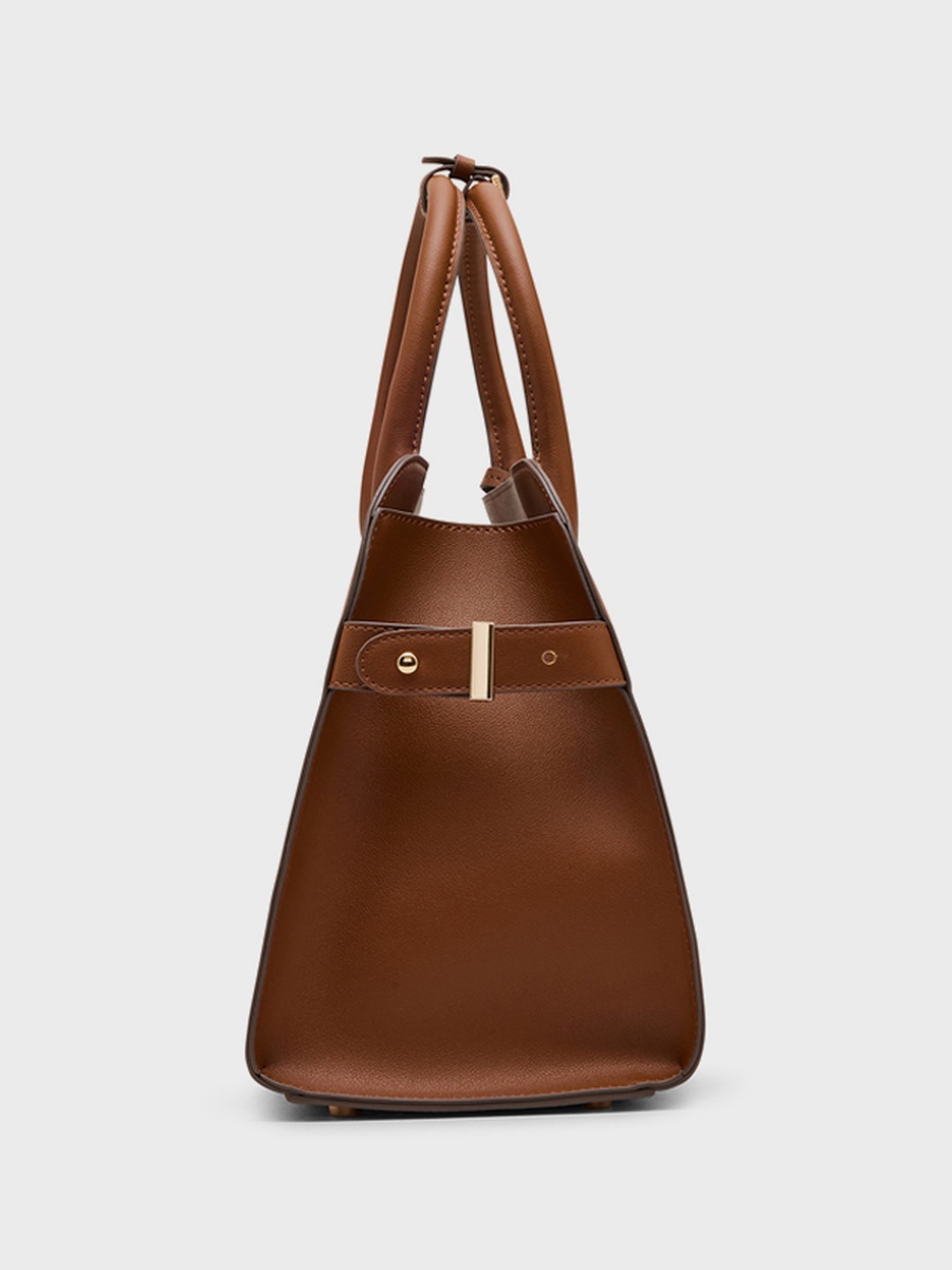 Logo Detail Satchel Bag with Purse