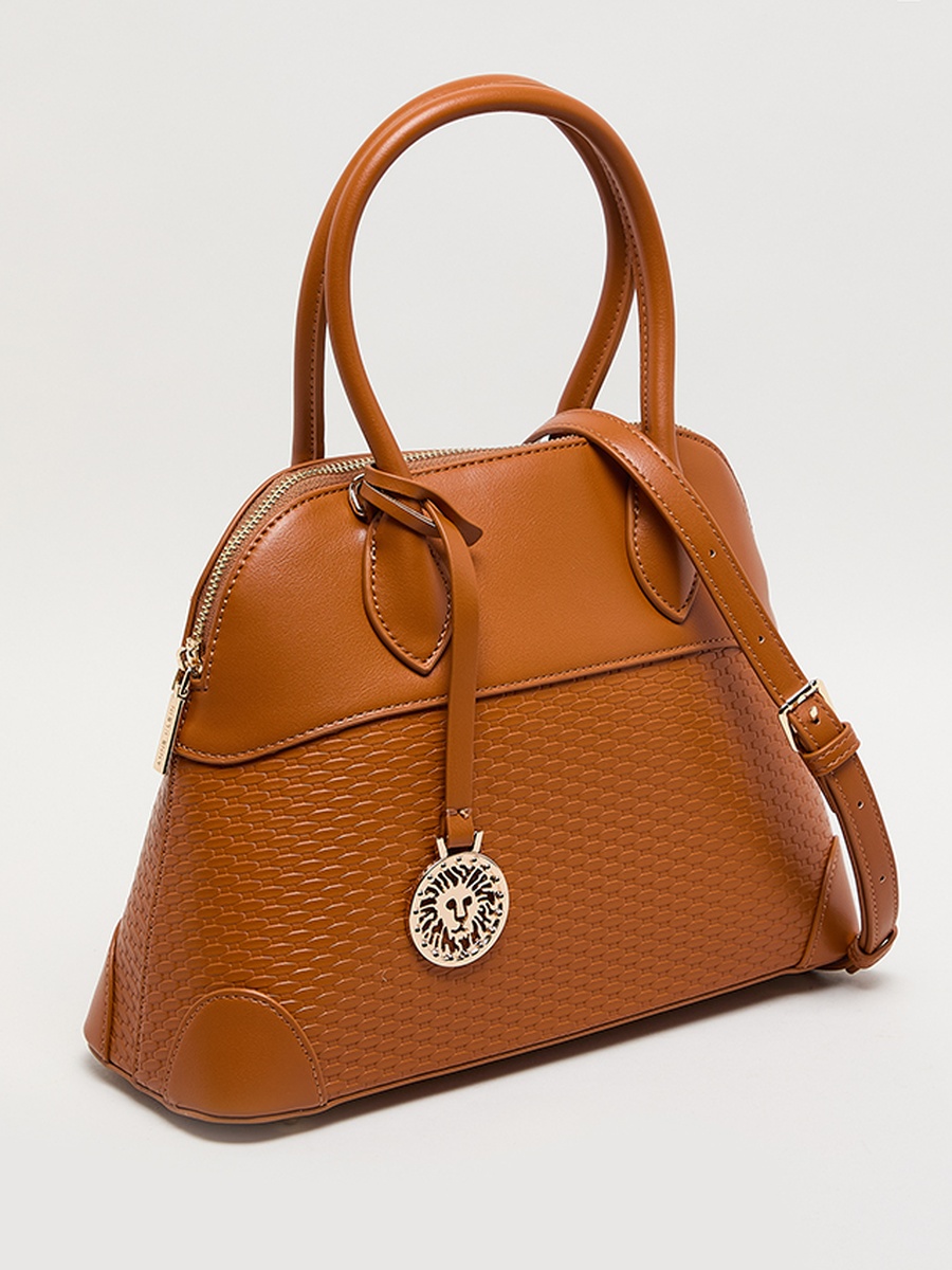 Textured PU Satchel Bag