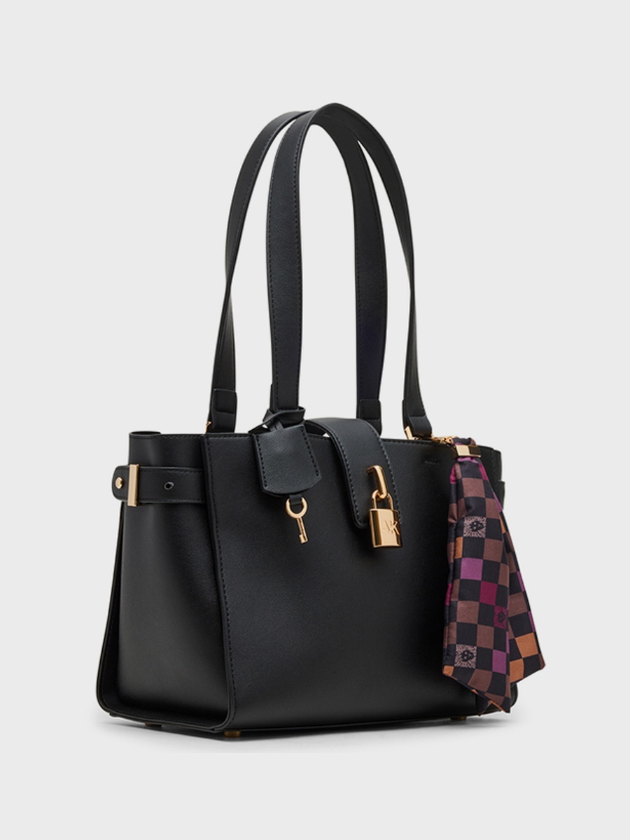 Scarf Detail Tote Bag