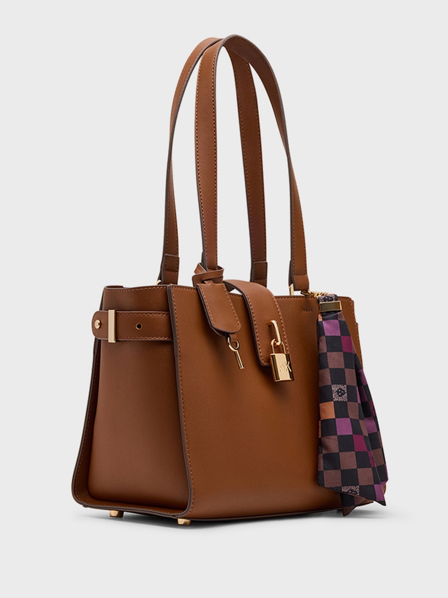 Scarf Detail Tote Bag