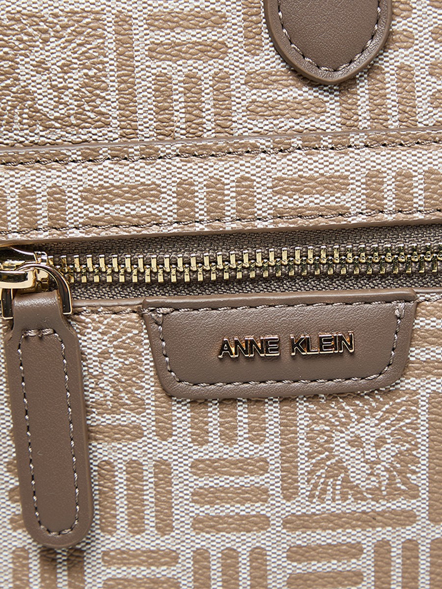 Patterned PU Front Pocket Tote Bag