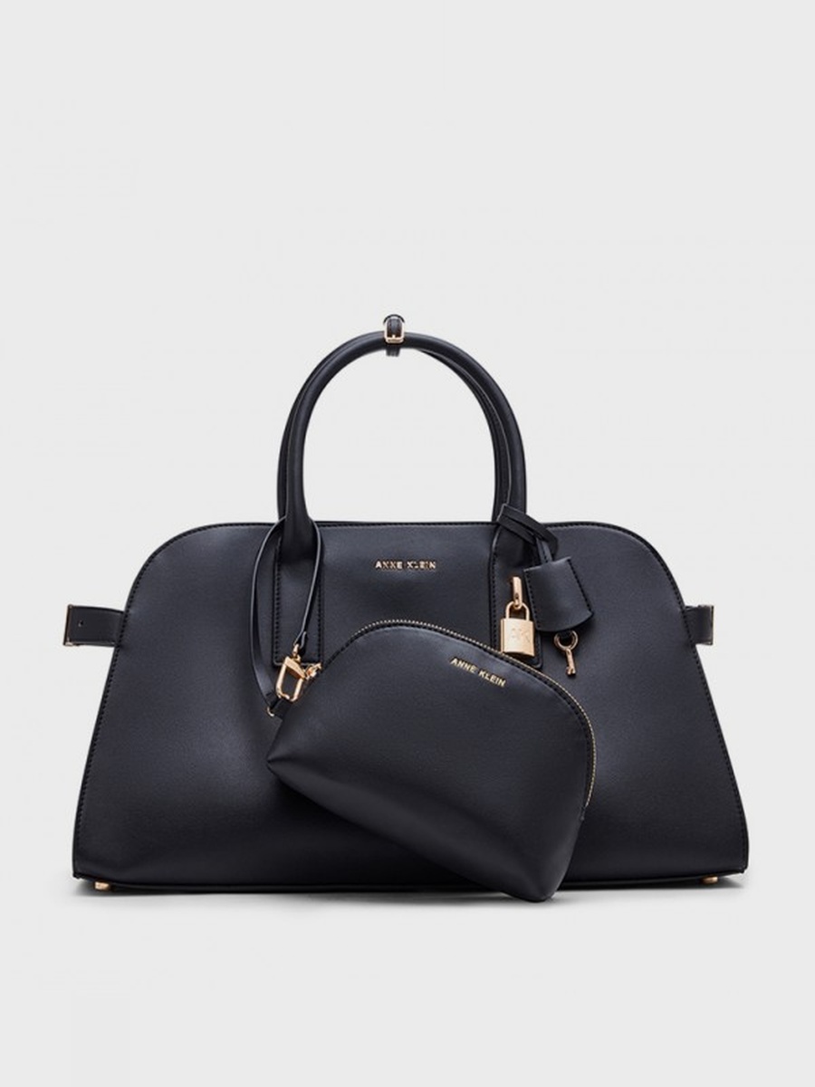 Logo Detail Satchel Bag with Purse