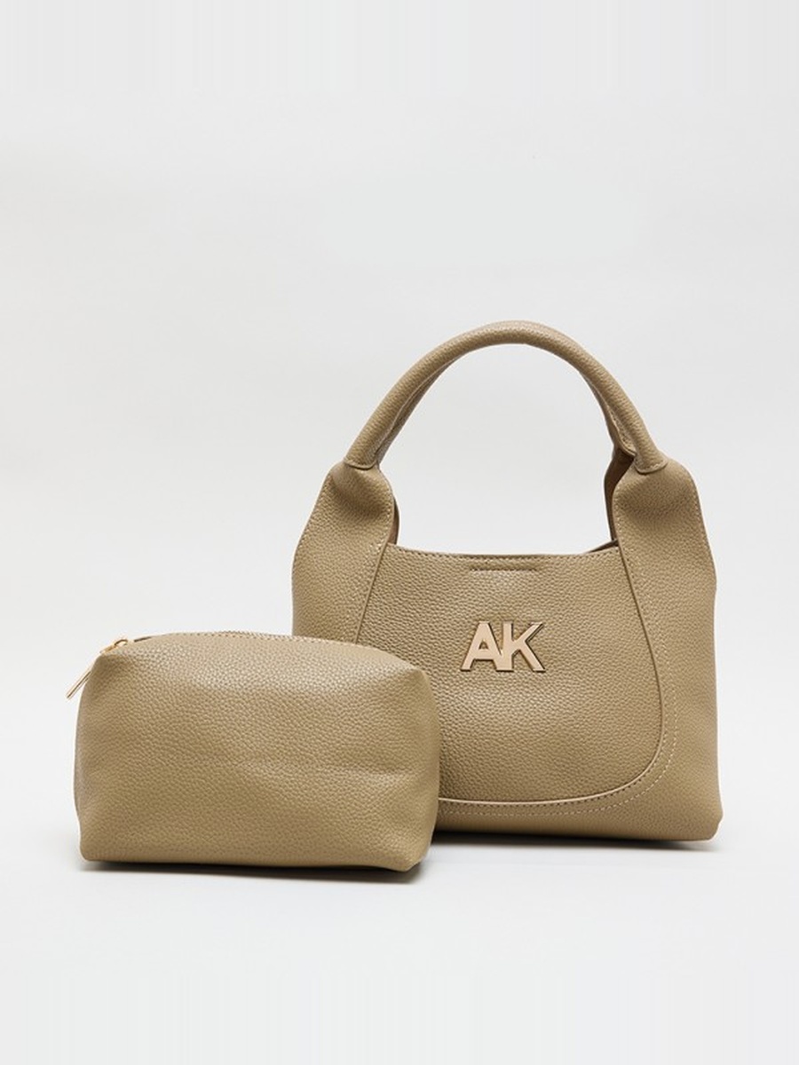 Monogram PU Hobo Bag Set