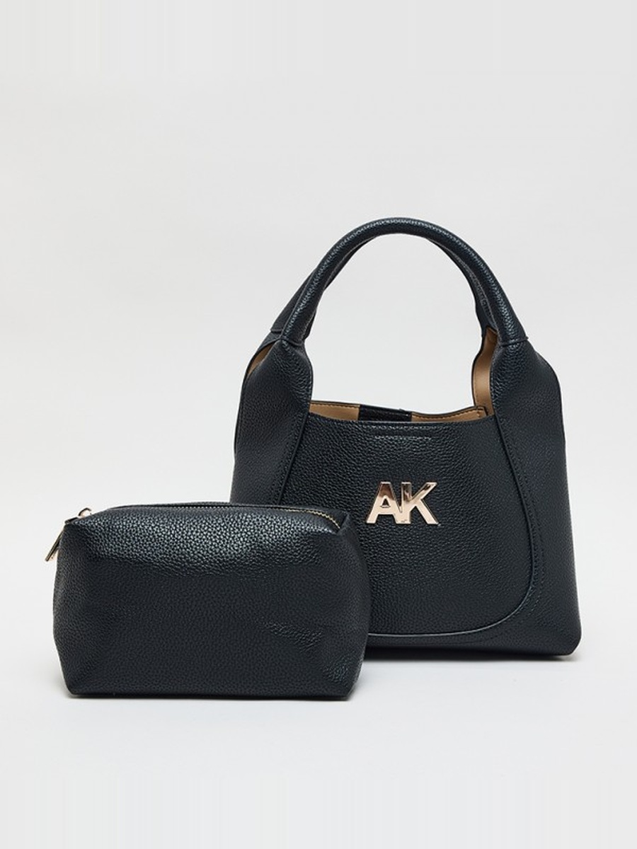 Monogram PU Hobo Bag Set