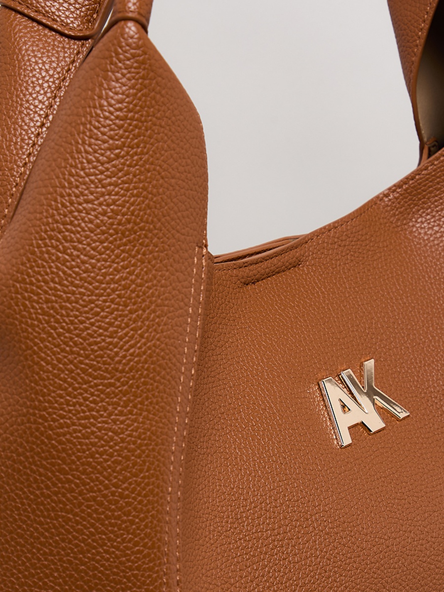 Monogram PU Tote Bag Set