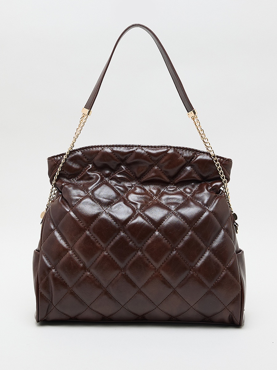 Quilted Chain Strap Tote Bag