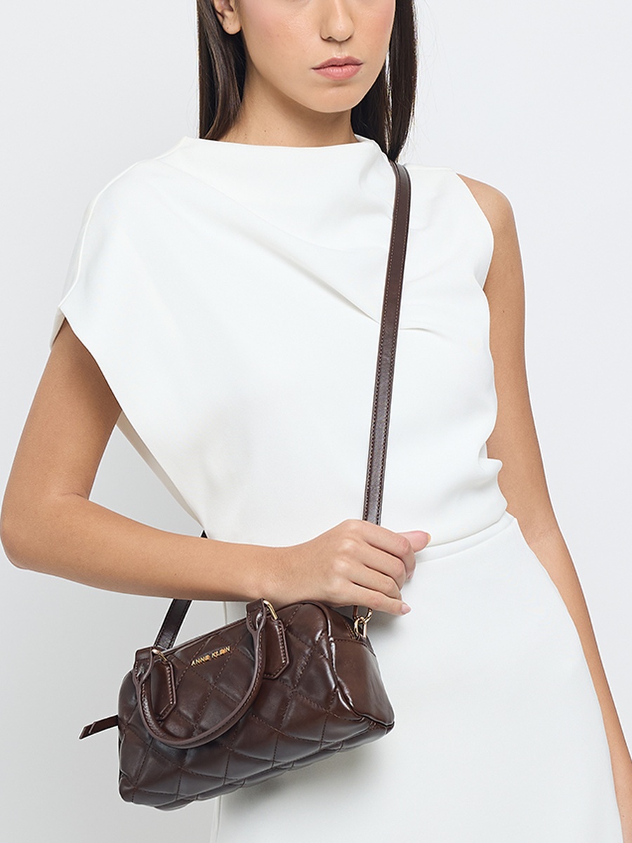 Quilted Pu Handheld Bag
