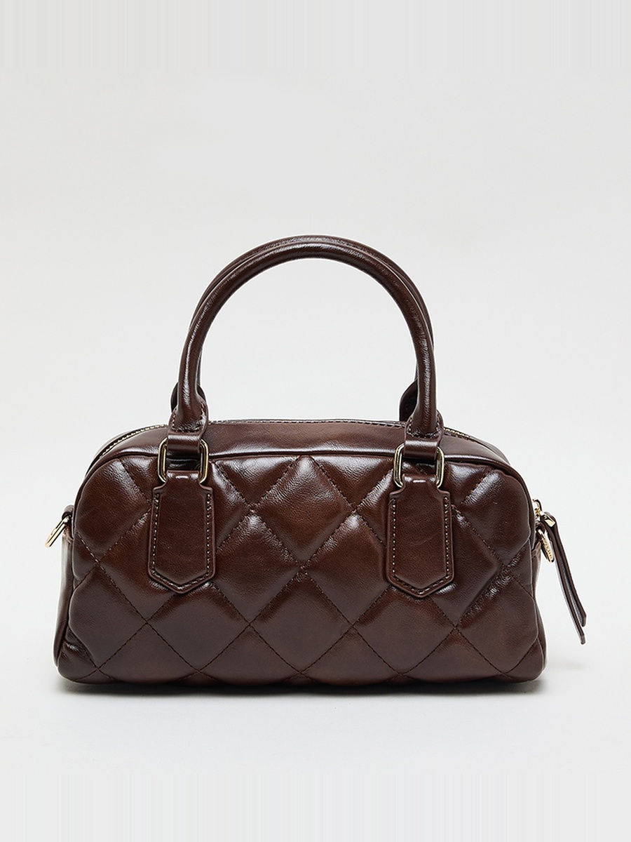 Quilted Pu Handheld Bag