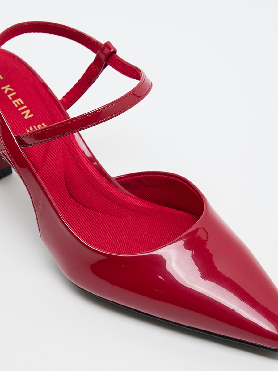Cosmo Glossy Ankle Strap Pumps