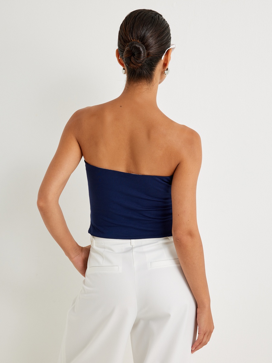 Strapless Crop Top