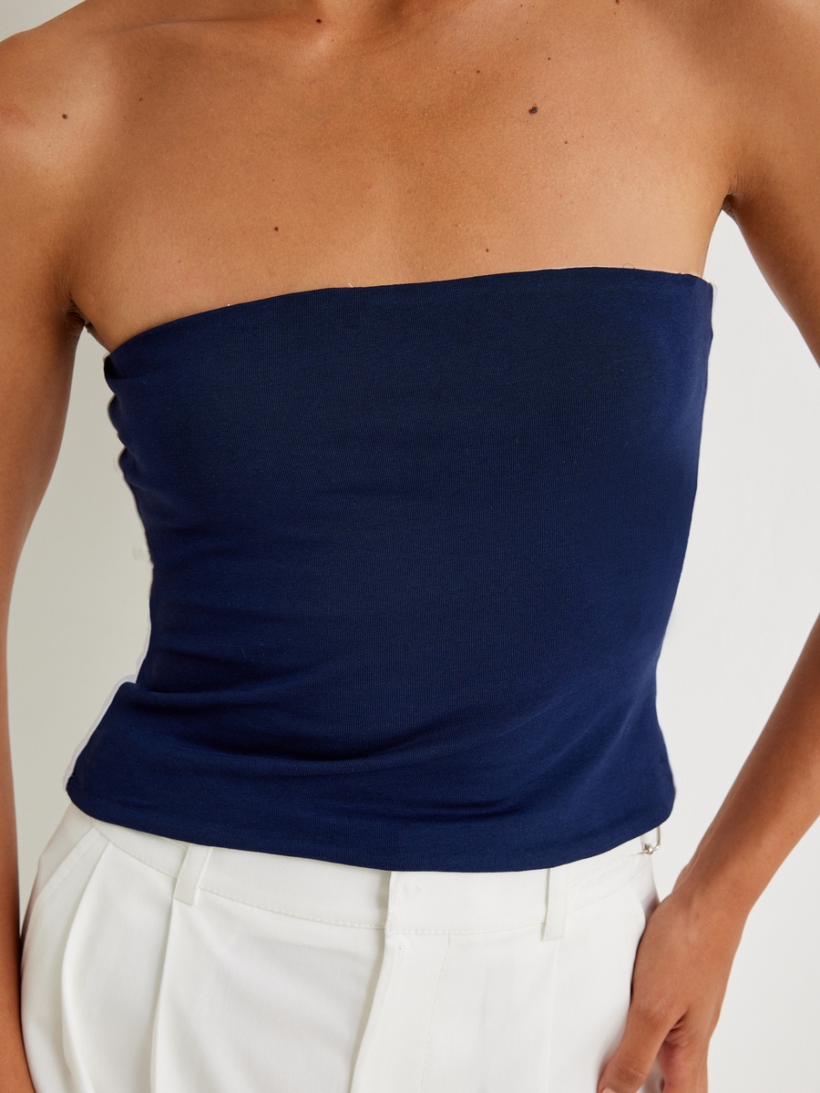 Strapless Crop Top